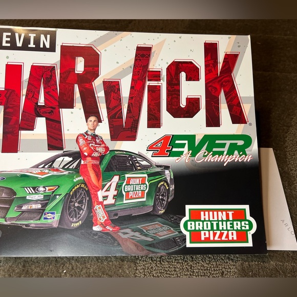 *6 for $10!* Kevin Harvick NASCAR Hero Card w/ Sticker Hunt Brothers Pizza Race - Picture 4 of 7